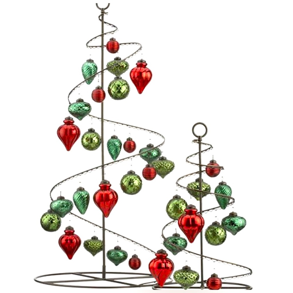 Crate & Barrel Bronze Swirl Ornament Tree
